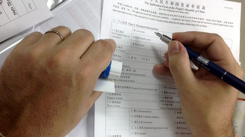 дворазова віза в Китай